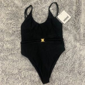 MIMI KINI BLACK ONE PIECE SWIMSUIT